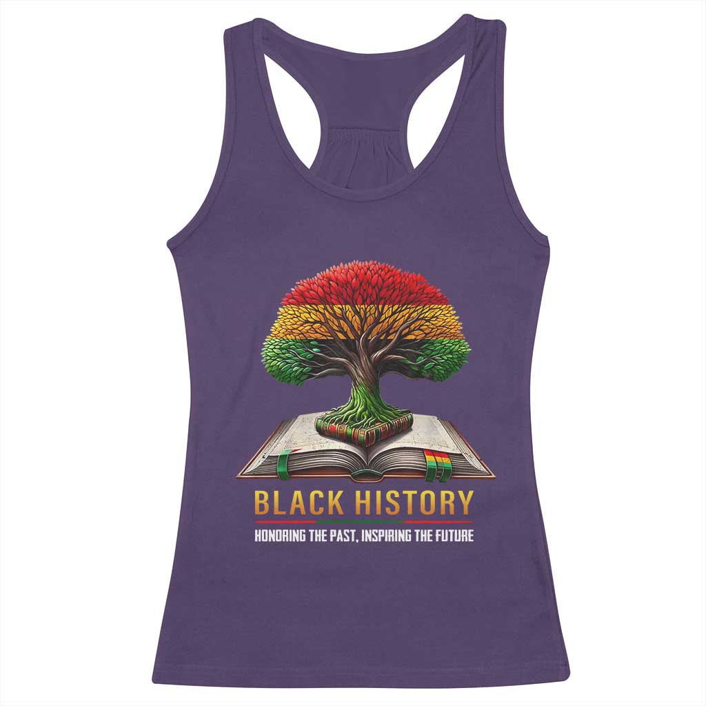 Black History Teacher Racerback Tank Top Proud Black Culture Tree of Life
