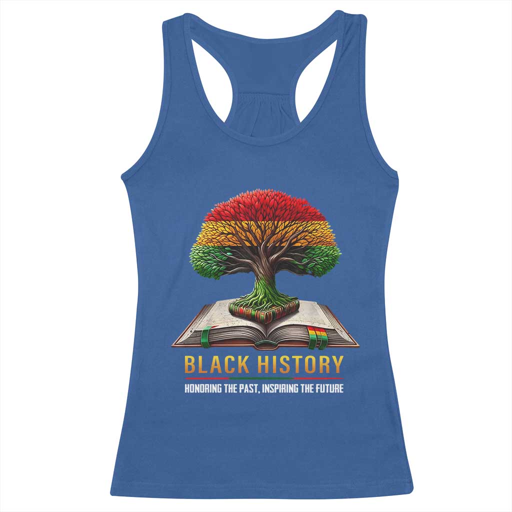 Black History Teacher Racerback Tank Top Proud Black Culture Tree of Life