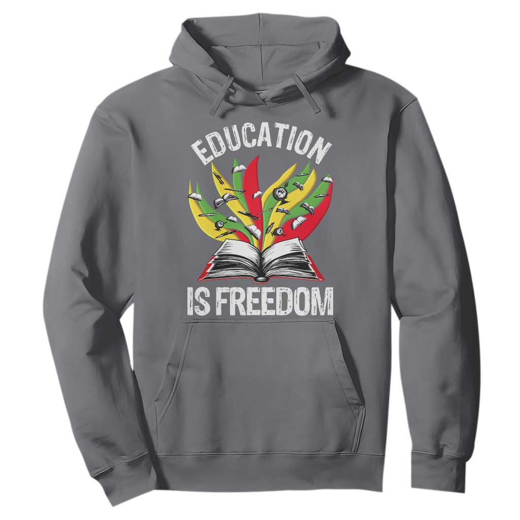 Black Education Is Freedom Hoodie Teaching History Month Books