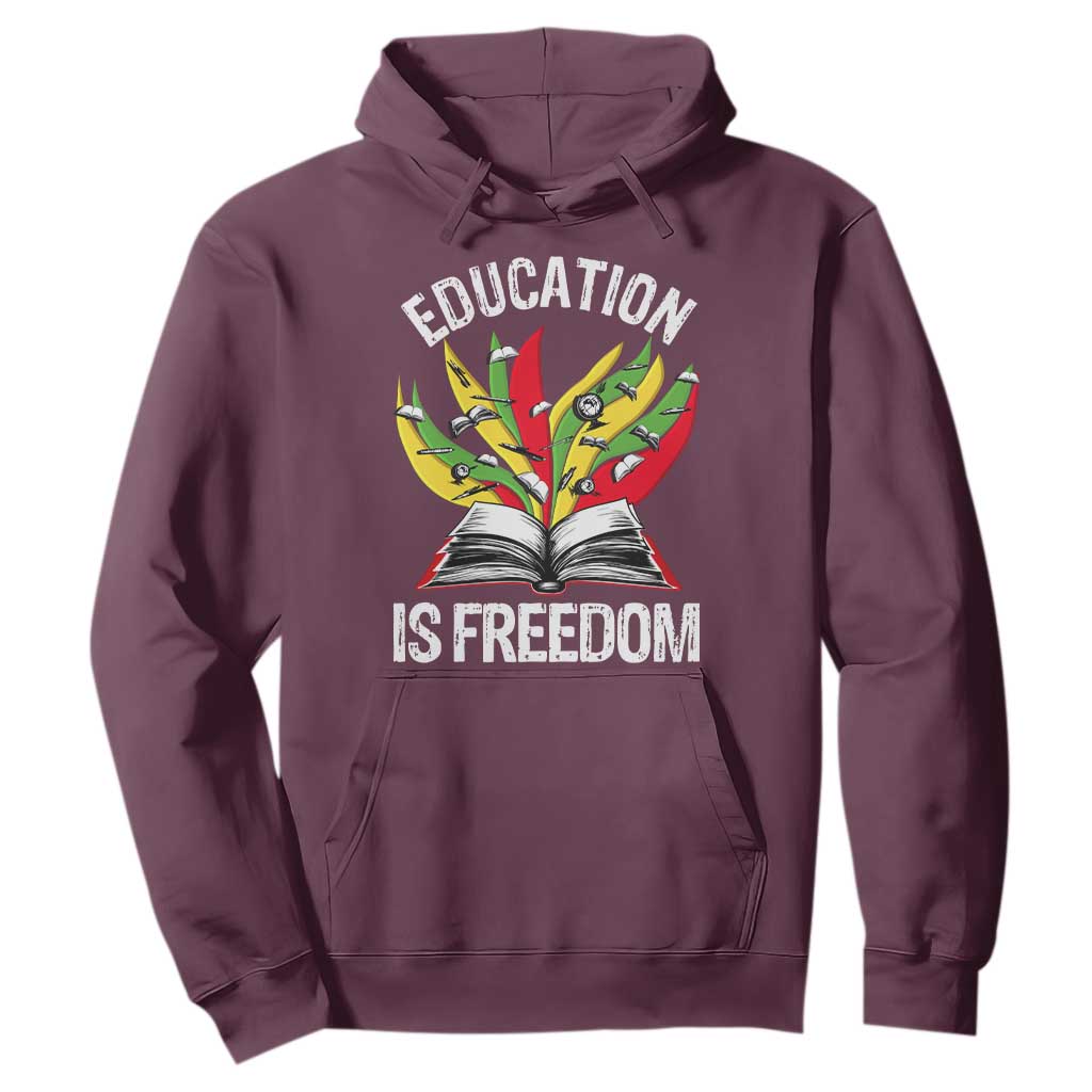 Black Education Is Freedom Hoodie Teaching History Month Books