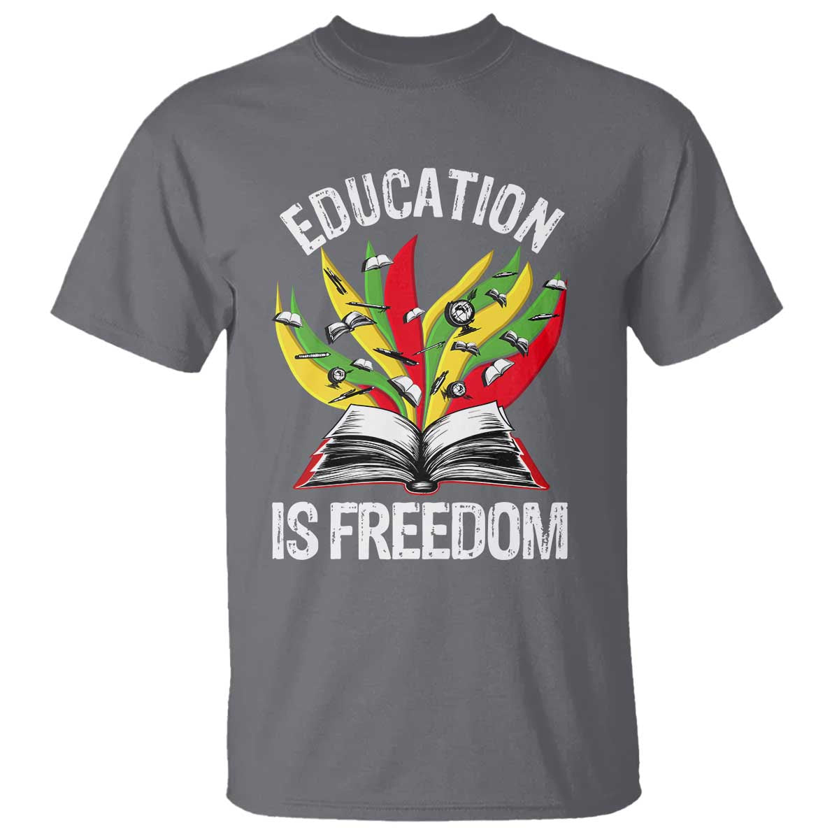 Black Education Is Freedom T Shirt Teaching History Month Books
