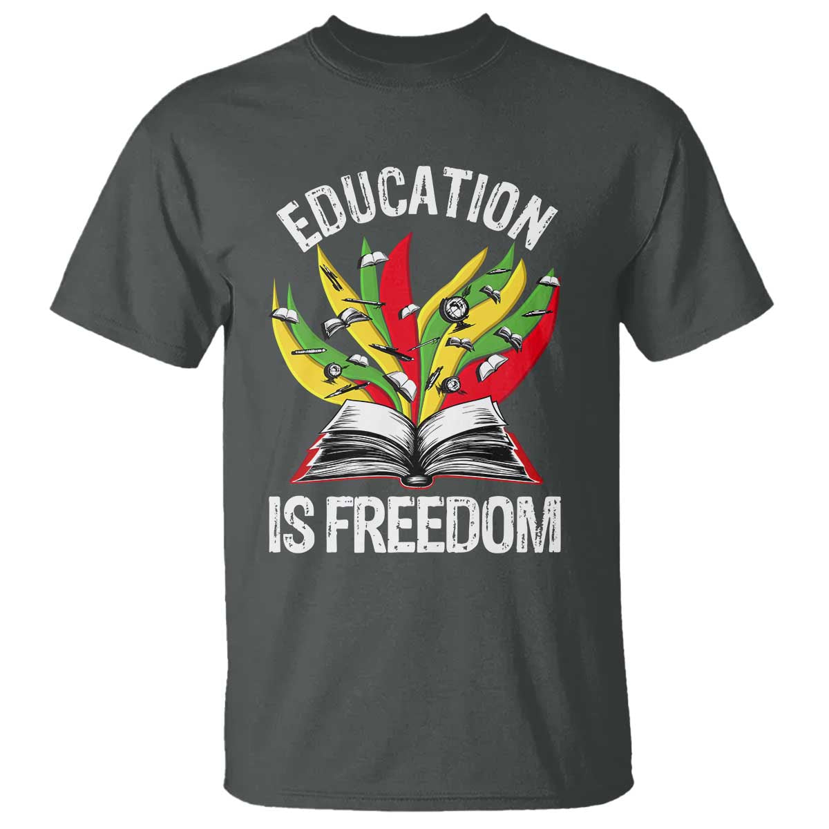 Black Education Is Freedom T Shirt Teaching History Month Books