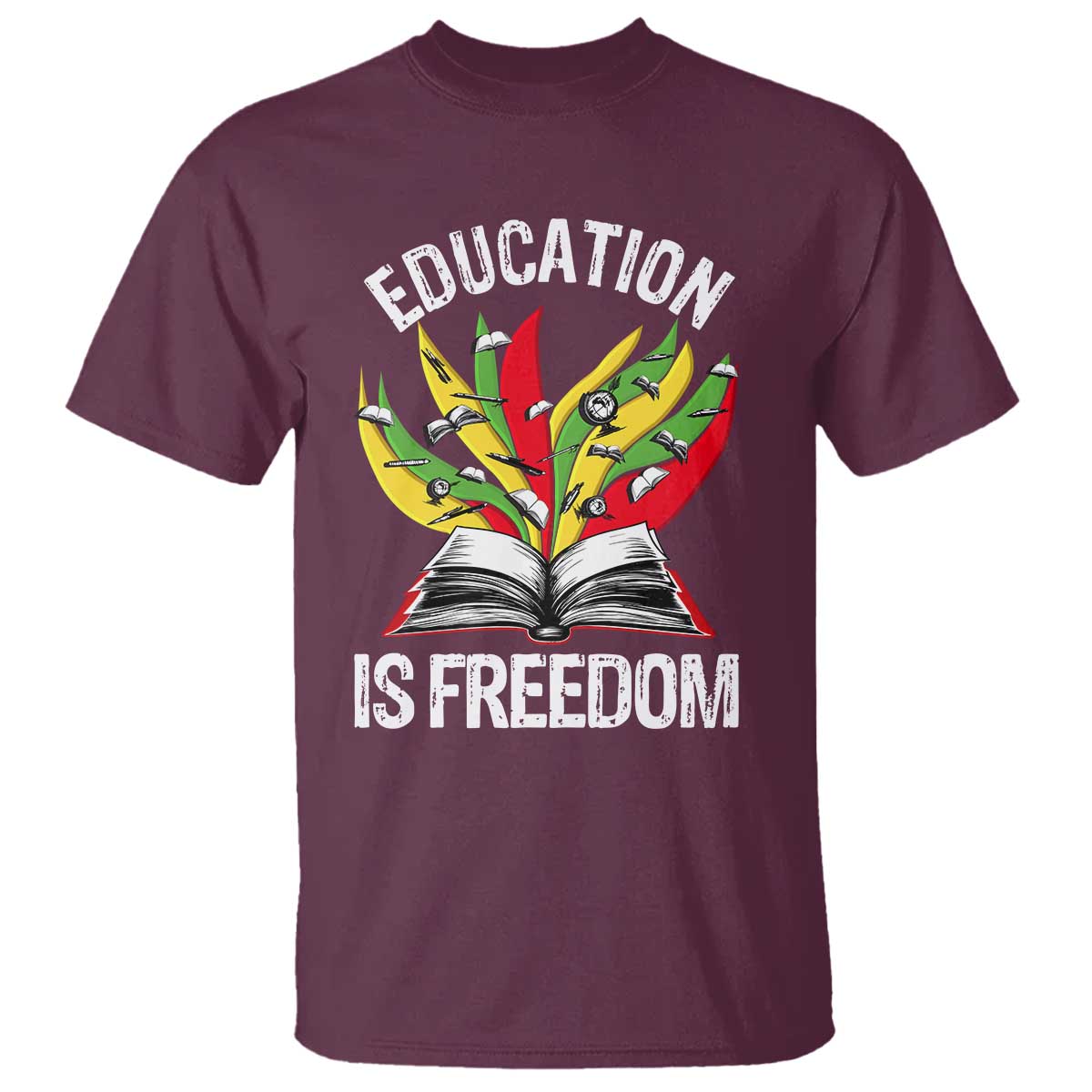 Black Education Is Freedom T Shirt Teaching History Month Books