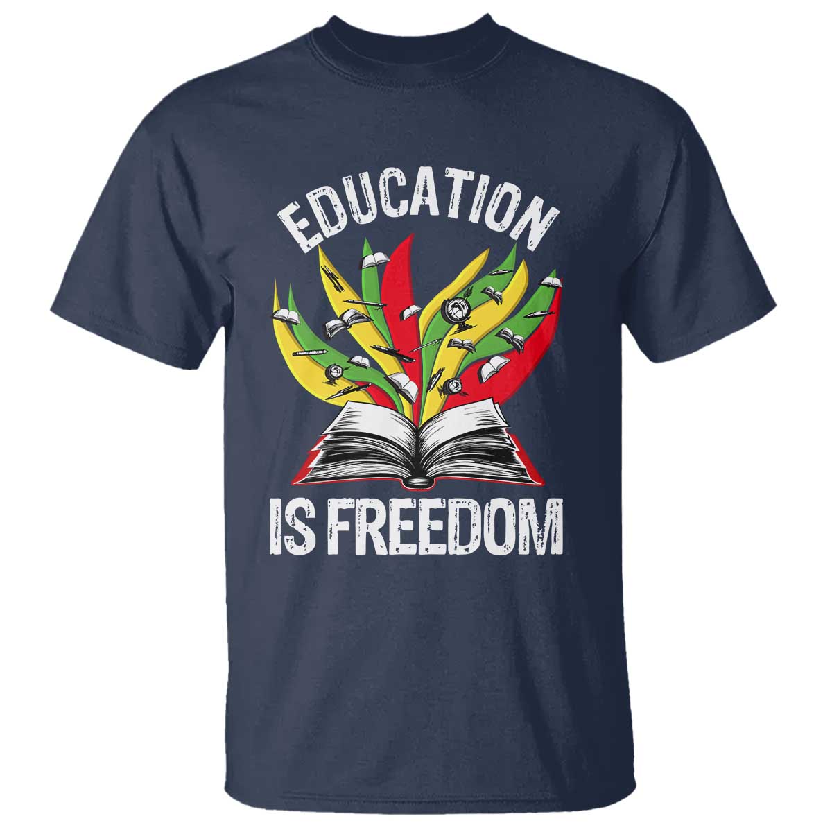 Black Education Is Freedom T Shirt Teaching History Month Books