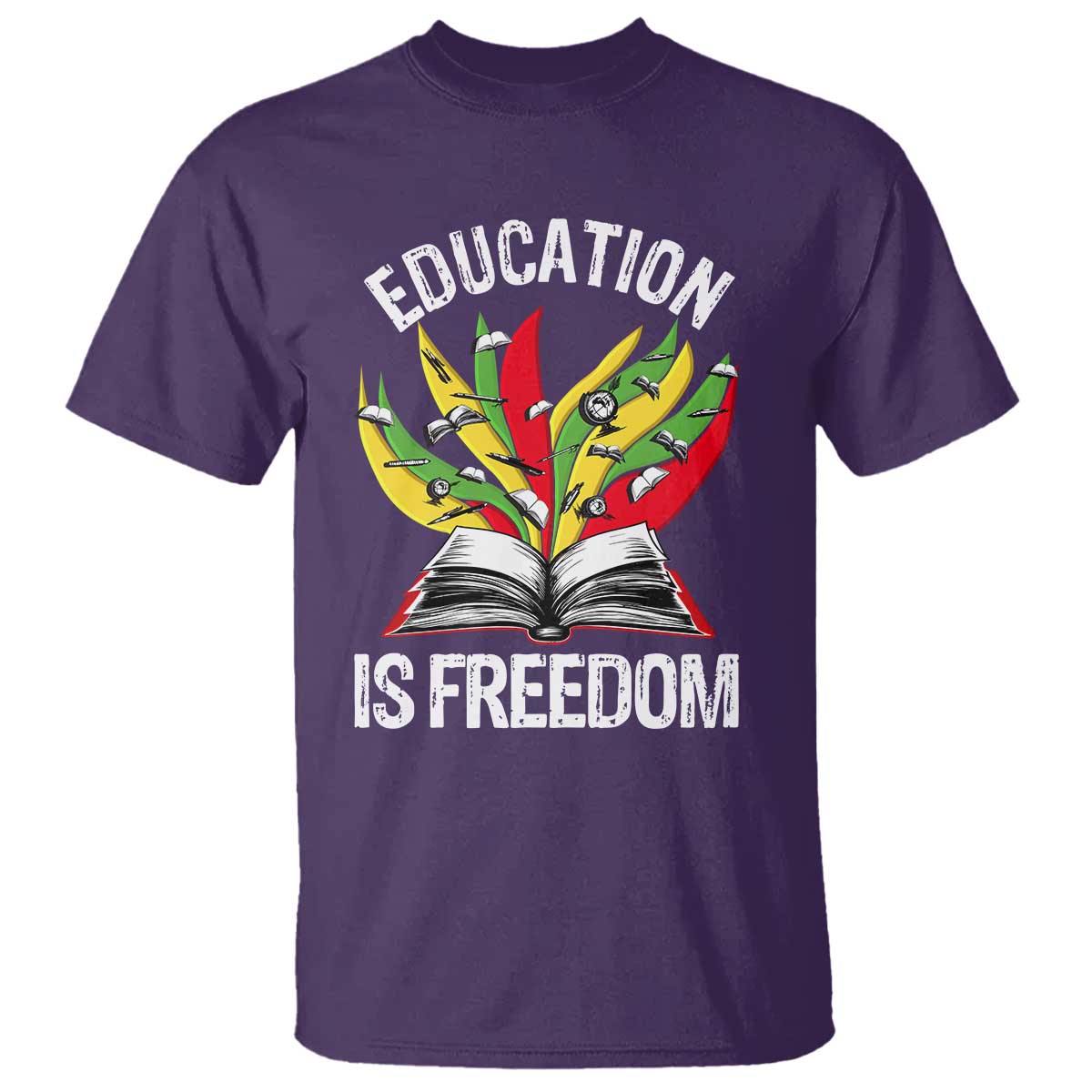Black Education Is Freedom T Shirt Teaching History Month Books