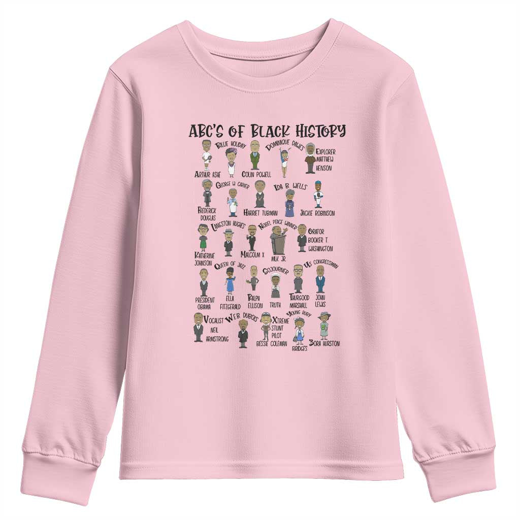 ABCs of Black History Pride Youth Sweatshirt Black Excellence