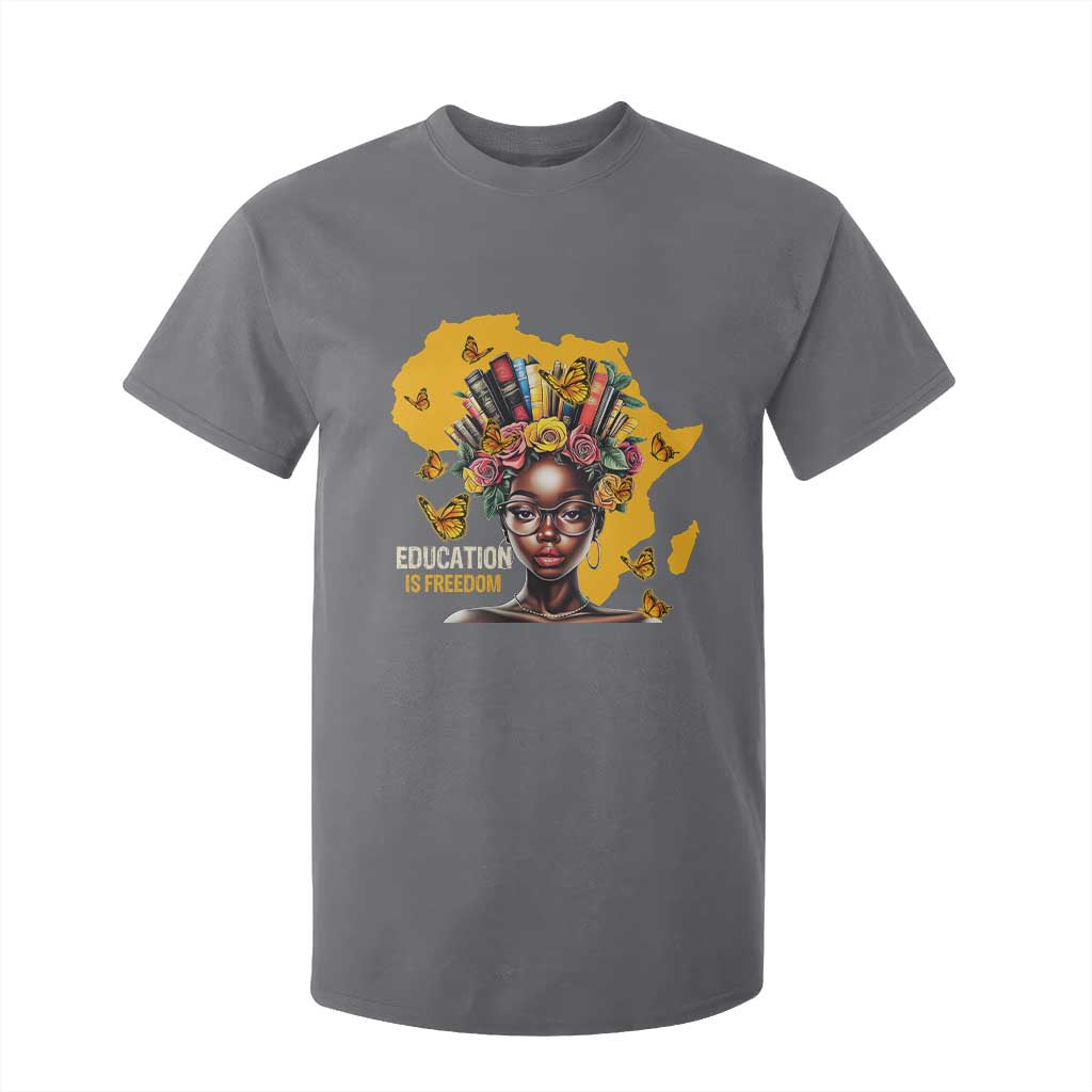 Black Education Is Freedom T Shirt For Kid Black Teacher History Month Books