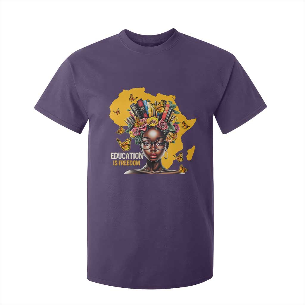 Black Education Is Freedom T Shirt For Kid Black Teacher History Month Books