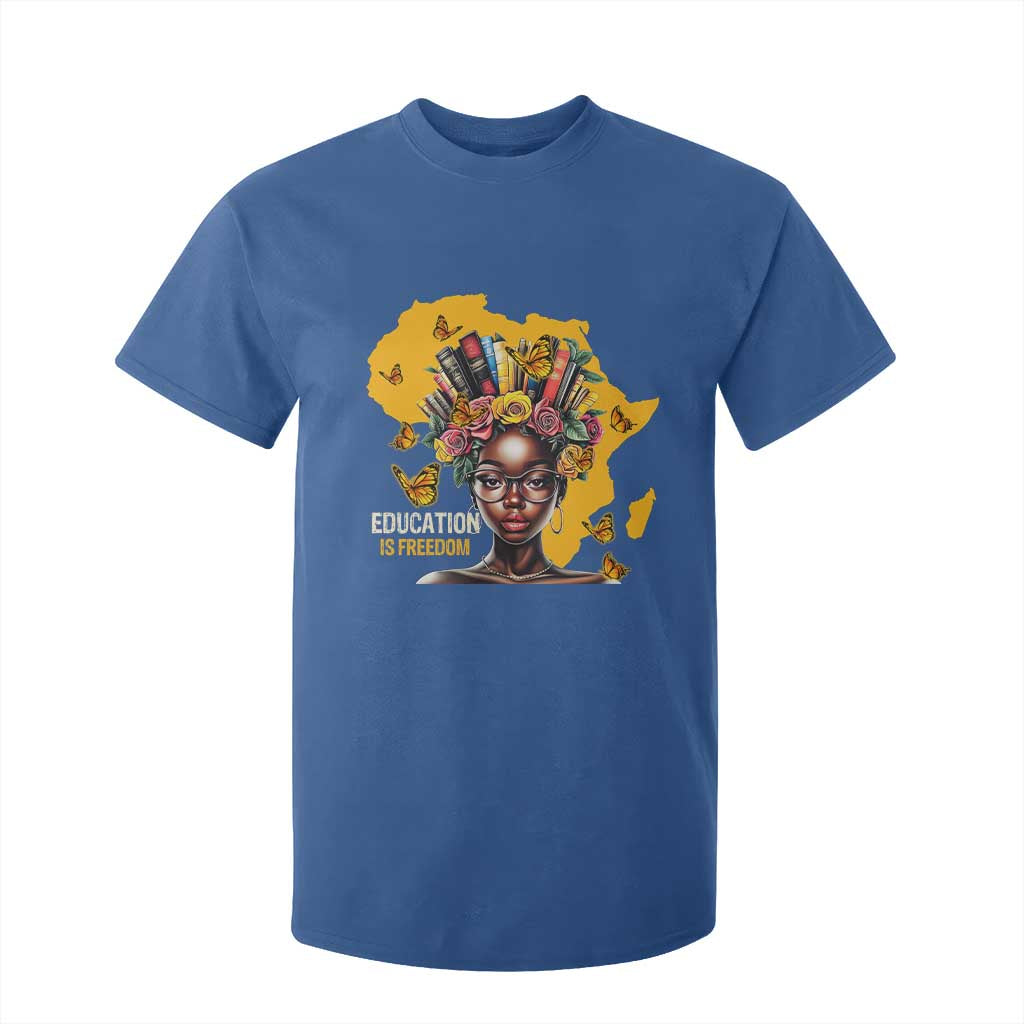 Black Education Is Freedom T Shirt For Kid Black Teacher History Month Books