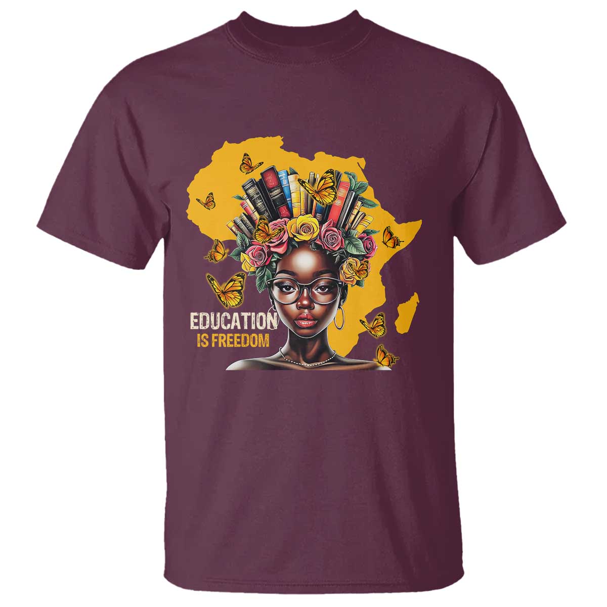 Black Education Is Freedom T Shirt Black Teacher History Month Books