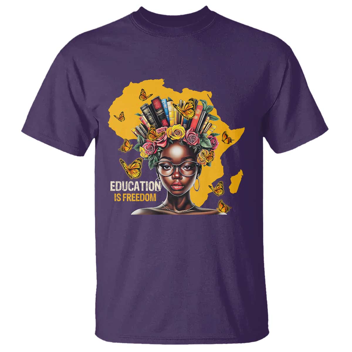 Black Education Is Freedom T Shirt Black Teacher History Month Books