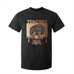 Black Teacher Magic Education T Shirt For Kid History Month Melanin Afro Hair