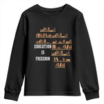 Black History Education Is Freedom Youth Sweatshirt African Roots Africa Map