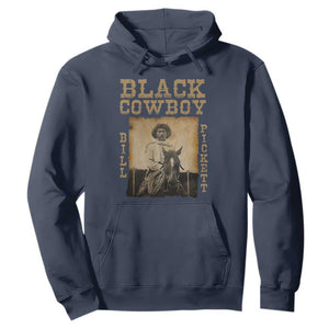 Bill Pickett Hoodie Black Cowboy Western Legend Vintage