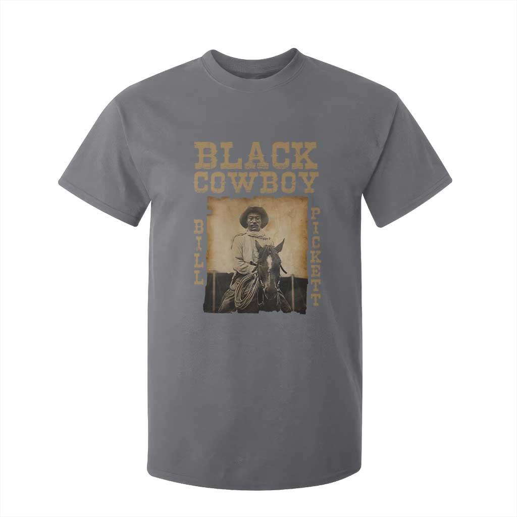 Bill Pickett T Shirt For Kid Black Cowboy Western Legend Vintage