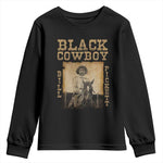 Bill Pickett Youth Sweatshirt Black Cowboy Western Legend Vintage