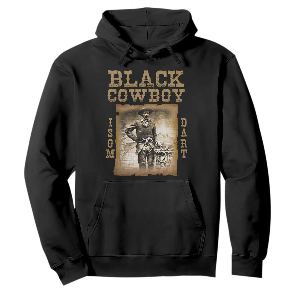 Isom Dart Hoodie Black Cowboy Western Legend Vintage