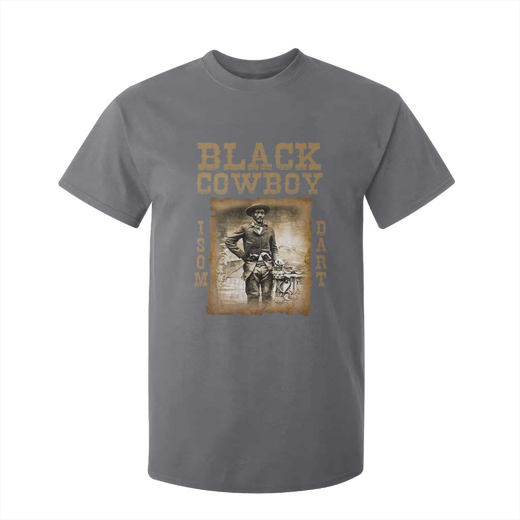 Isom Dart T Shirt For Kid Black Cowboy Western Legend Vintage
