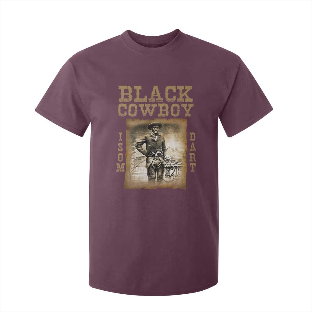 Isom Dart T Shirt For Kid Black Cowboy Western Legend Vintage