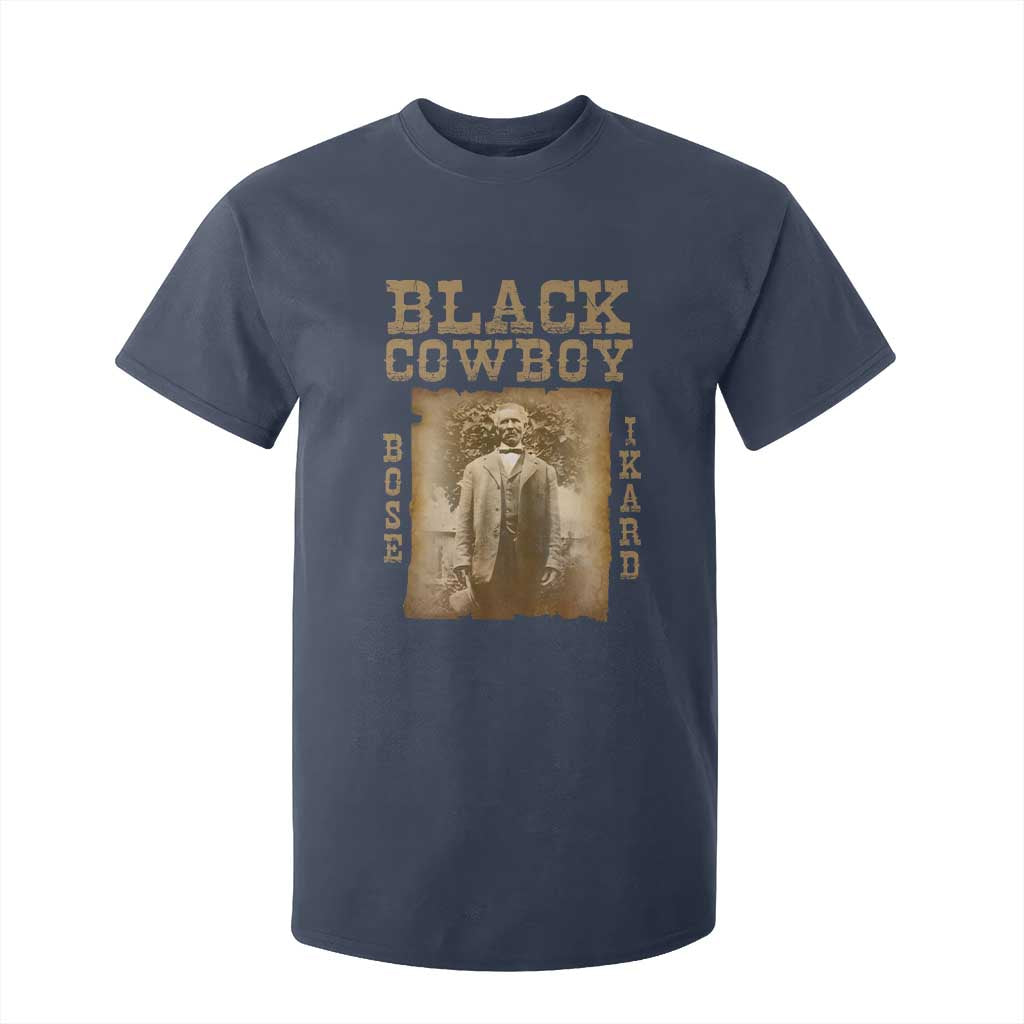Bose Ikard T Shirt For Kid Black Cowboy Western Legend Vintage