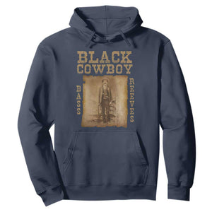 Bass Reeves Hoodie Black Cowboy Western Legend Vintage