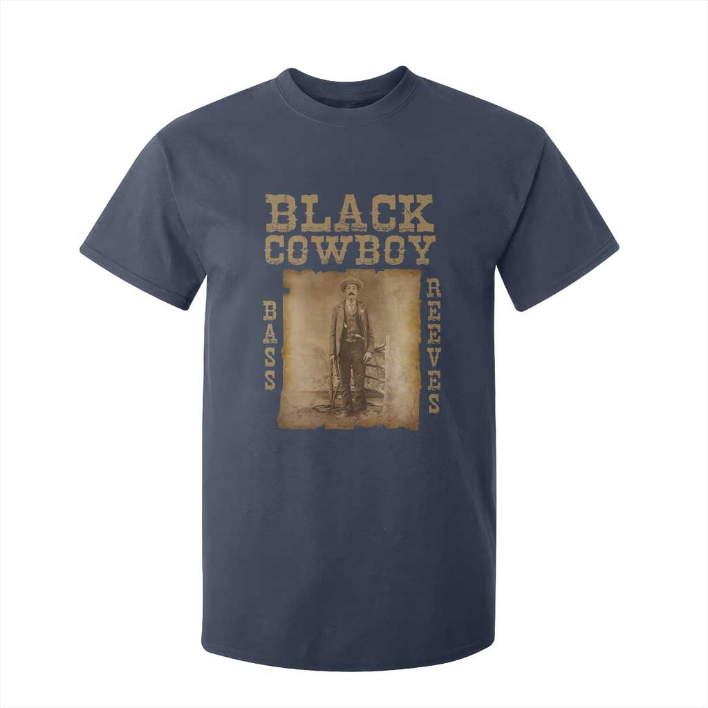 Bass Reeves T Shirt For Kid Black Cowboy Western Legend Vintage