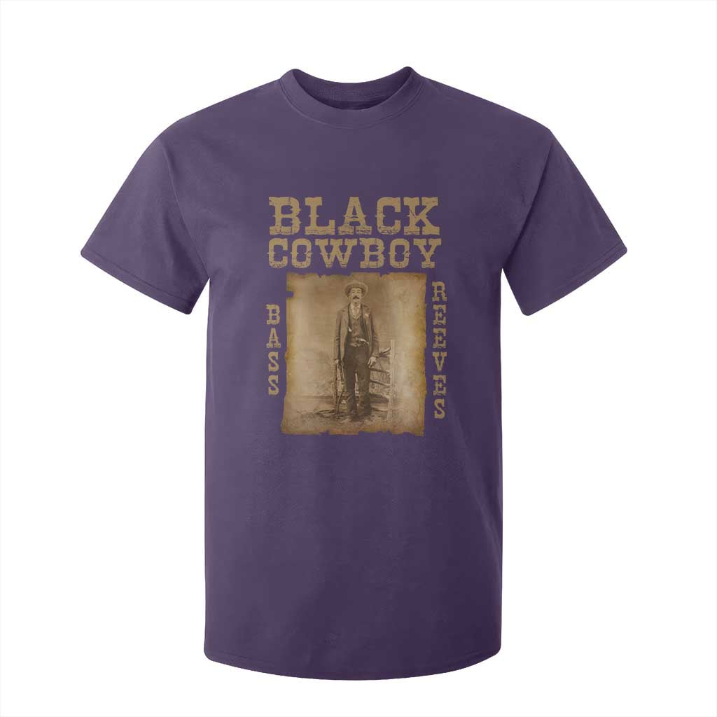 Bass Reeves T Shirt For Kid Black Cowboy Western Legend Vintage