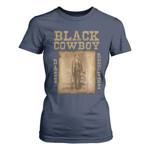 Bass Reeves T Shirt For Women Black Cowboy Western Legend Vintage
