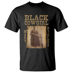 Mary Fields T Shirt Black Cowgirl Pioneer Western Legend Vintage