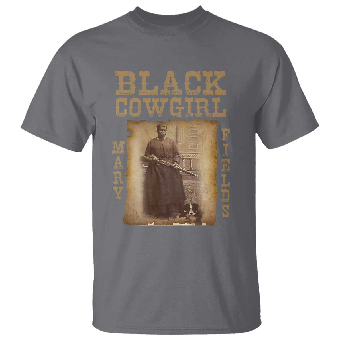 Mary Fields T Shirt Black Cowgirl Pioneer Western Legend Vintage