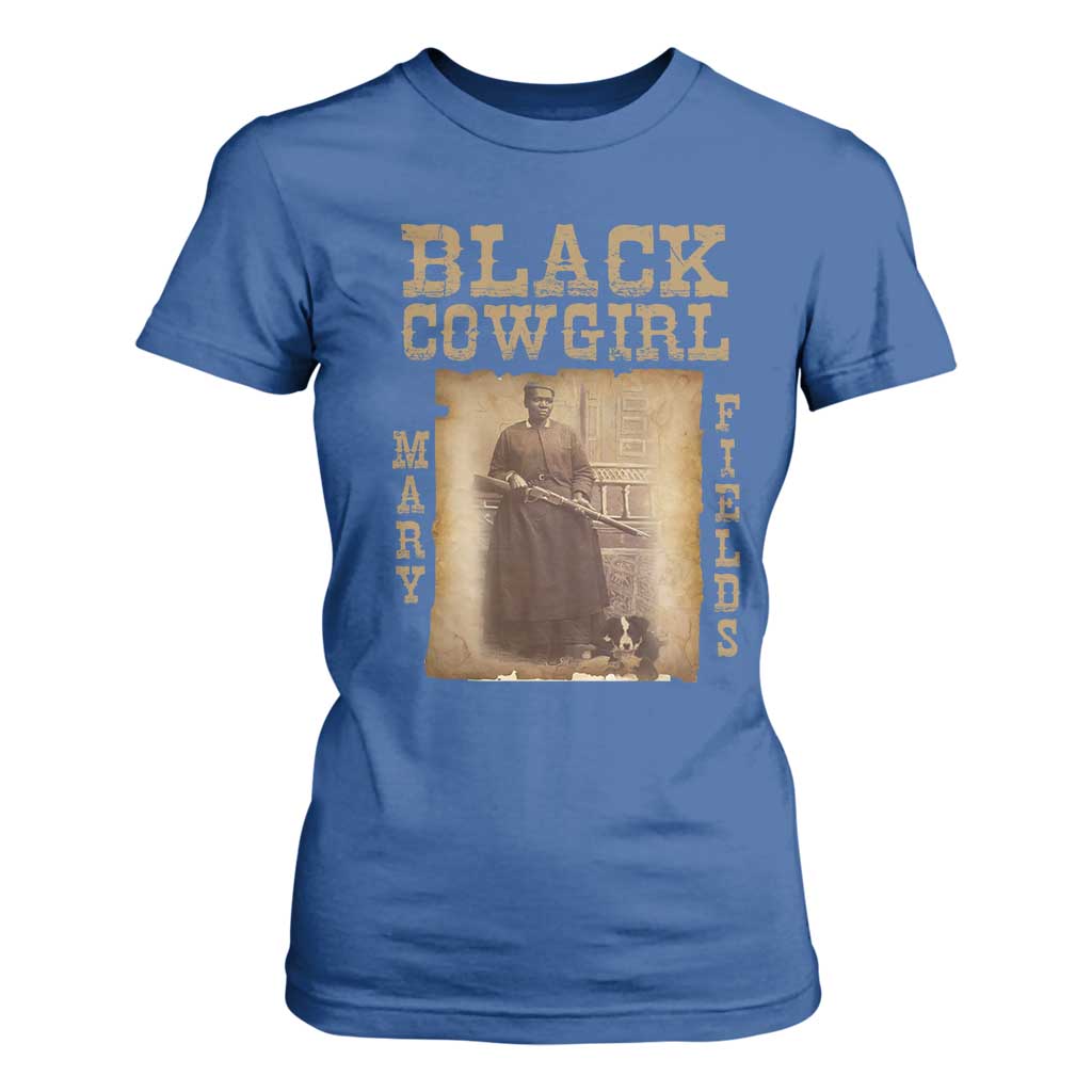 Mary Fields T Shirt For Women Black Cowgirl Pioneer Western Legend Vintage