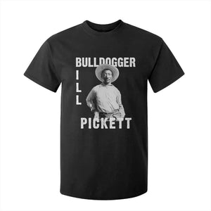 Bill Pickett T Shirt For Kid Bulldogger Black Cowboy Western Legend Vintage