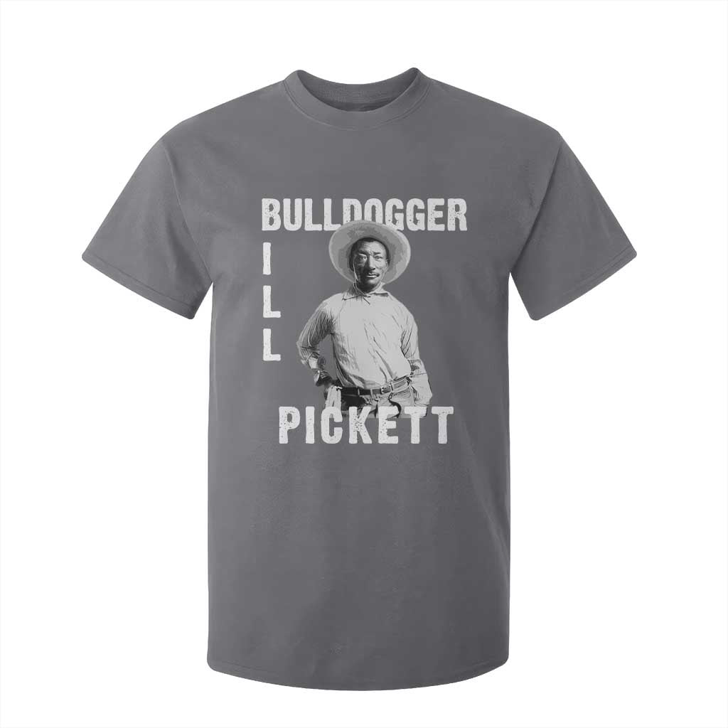 Bill Pickett T Shirt For Kid Bulldogger Black Cowboy Western Legend Vintage