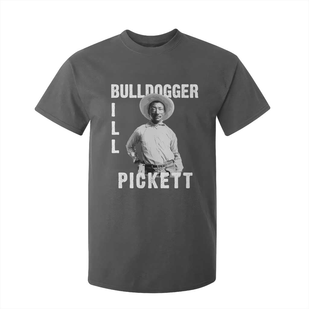 Bill Pickett T Shirt For Kid Bulldogger Black Cowboy Western Legend Vintage