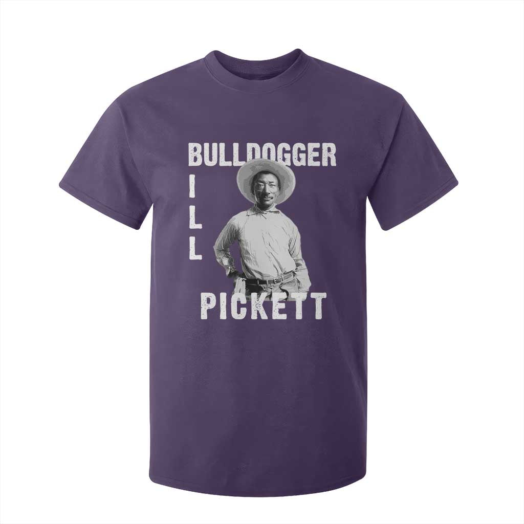 Bill Pickett T Shirt For Kid Bulldogger Black Cowboy Western Legend Vintage