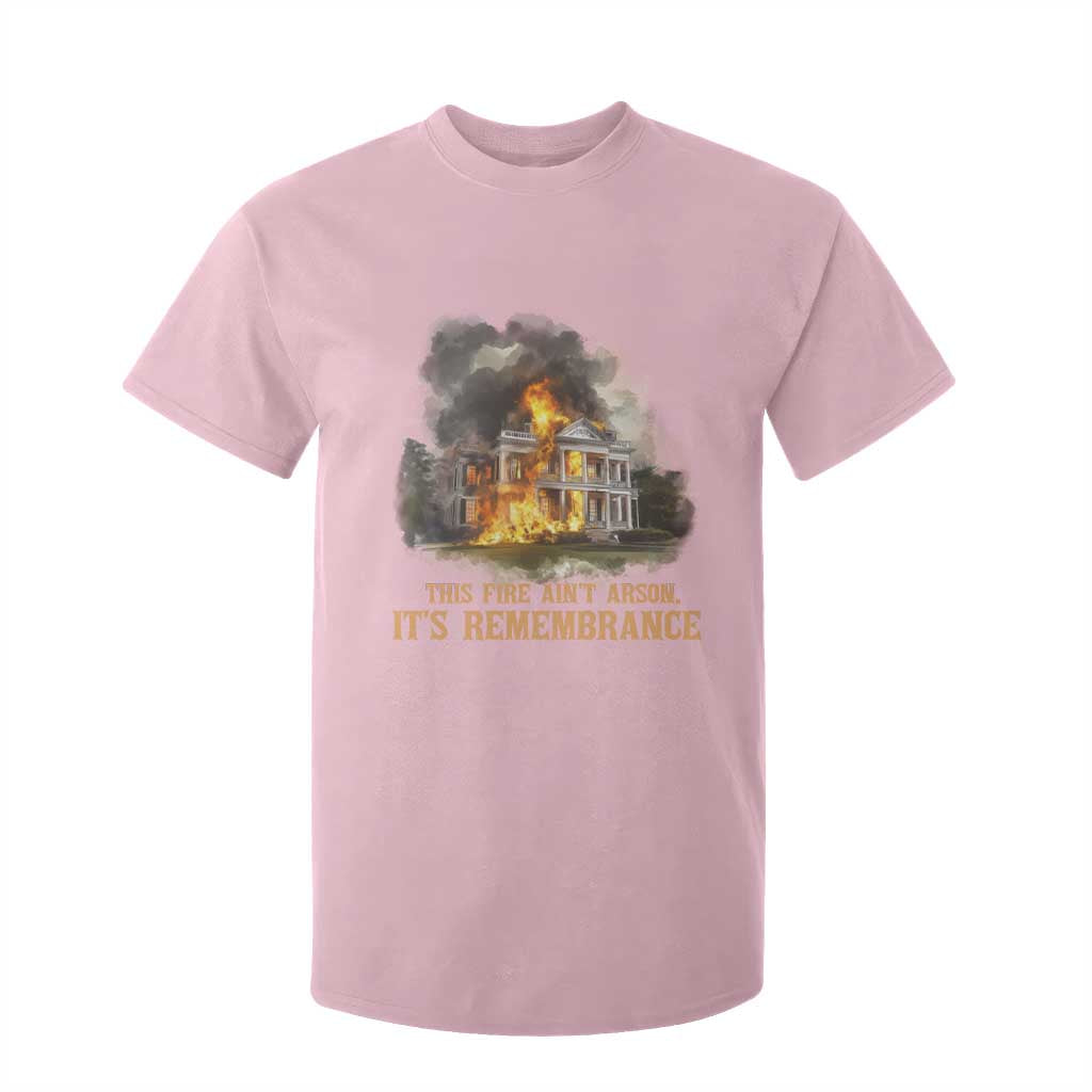 Juneteenth Ancestral Justice T Shirt For Kid This Fire Aint Arson It is Remembrance Black History - African Pride