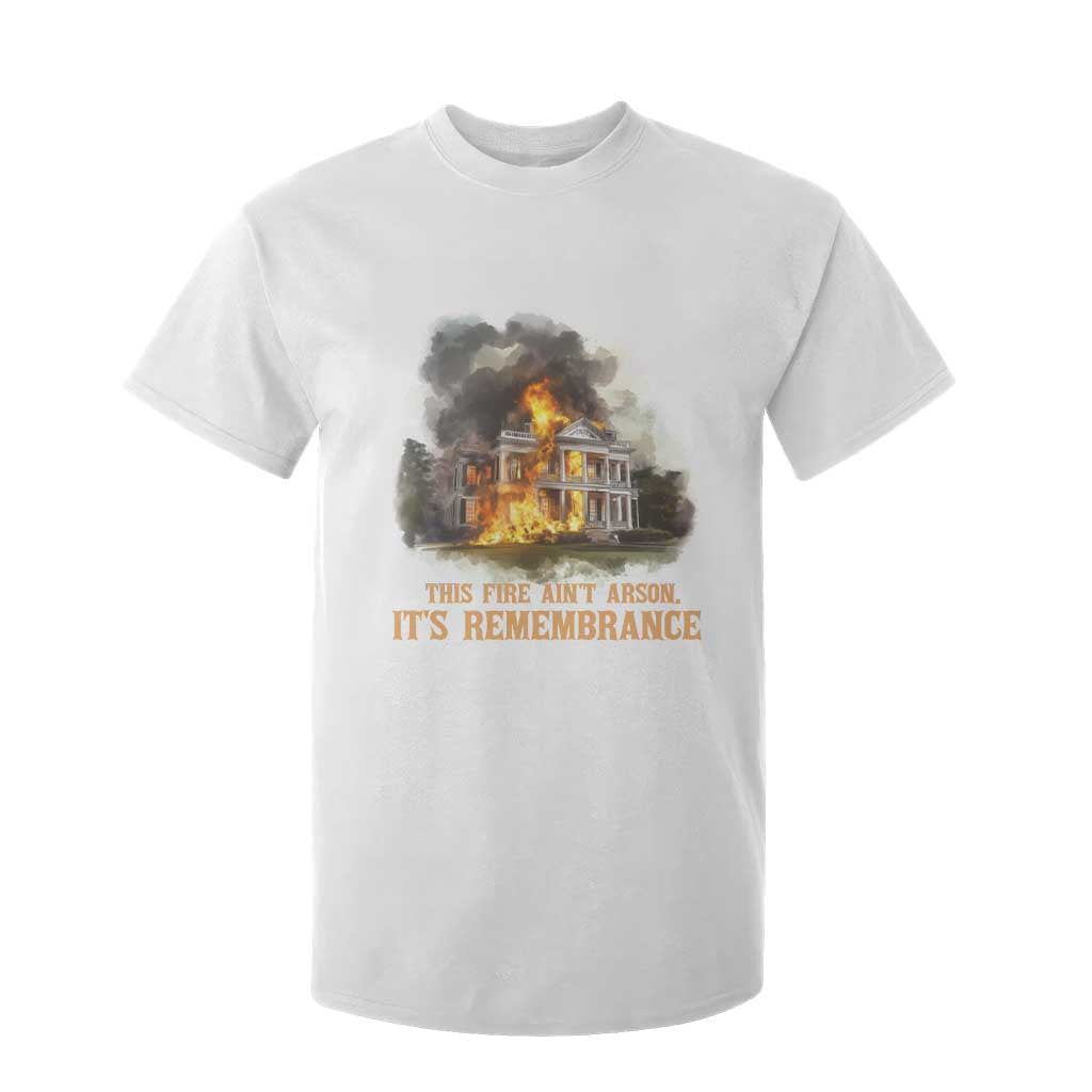 Juneteenth Ancestral Justice T Shirt For Kid This Fire Aint Arson It is Remembrance Black History - African Pride