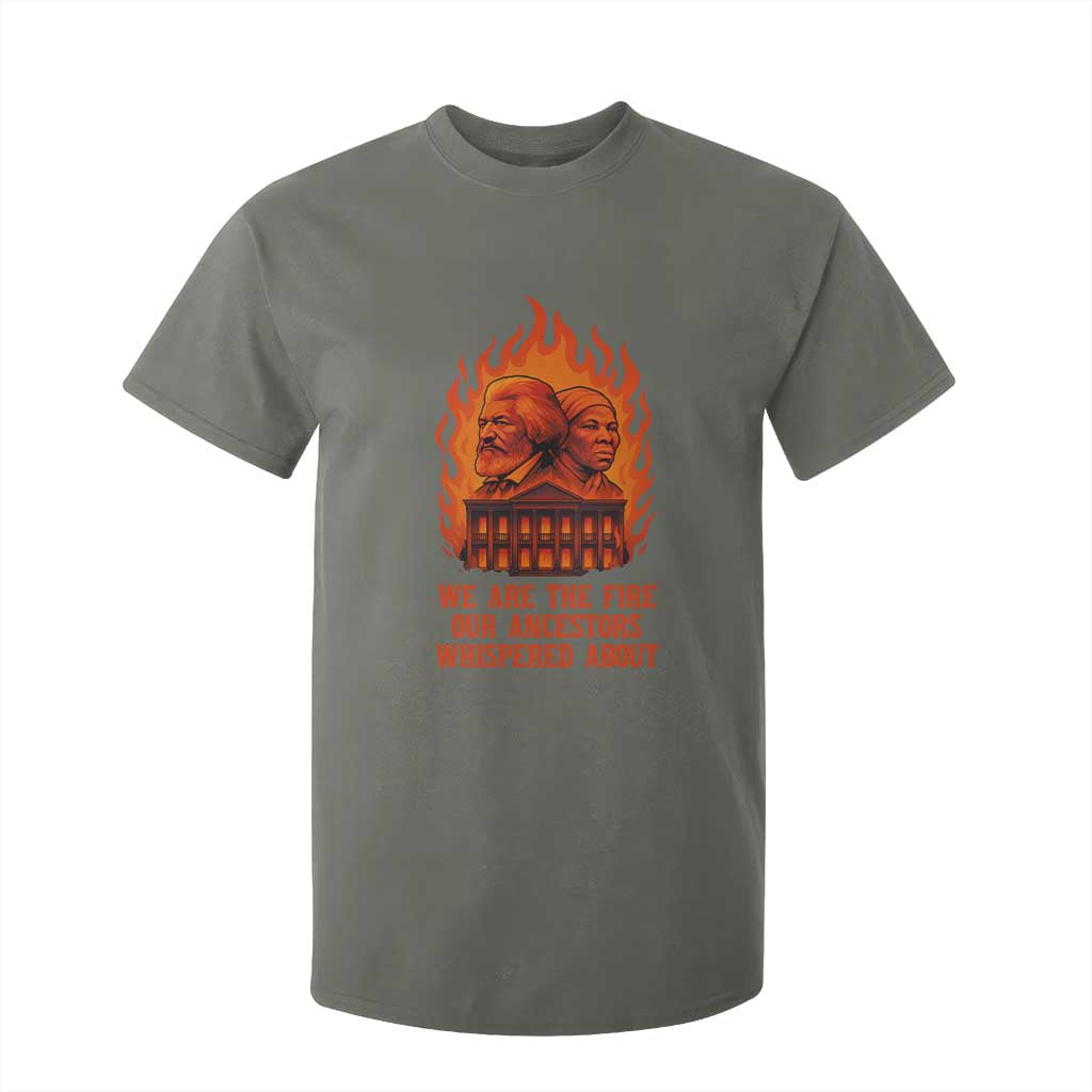 Harriet Tubman and Frederick Douglass T Shirt For Kid We Are the Fire Our Ancestors Whispered About Juneteenth 1865 - African Pride
