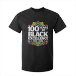 100 Years of Black Excellence 1926 2026 T Shirt For Kid African Tribal Pattern Heritage Celebrating Black History