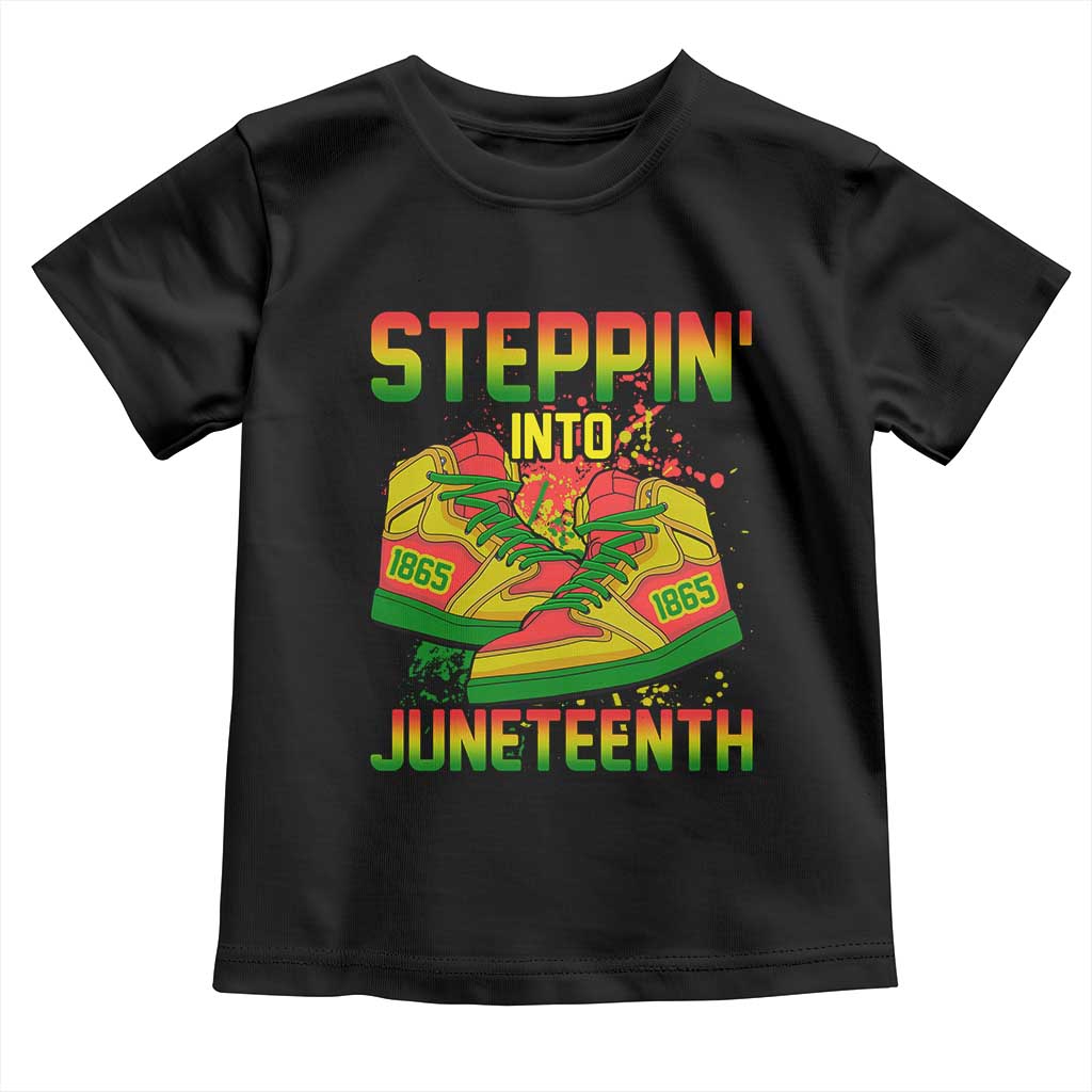 Steppin' Into Juneteenth 1865 Baby Shirt Freedom Day African American Pride