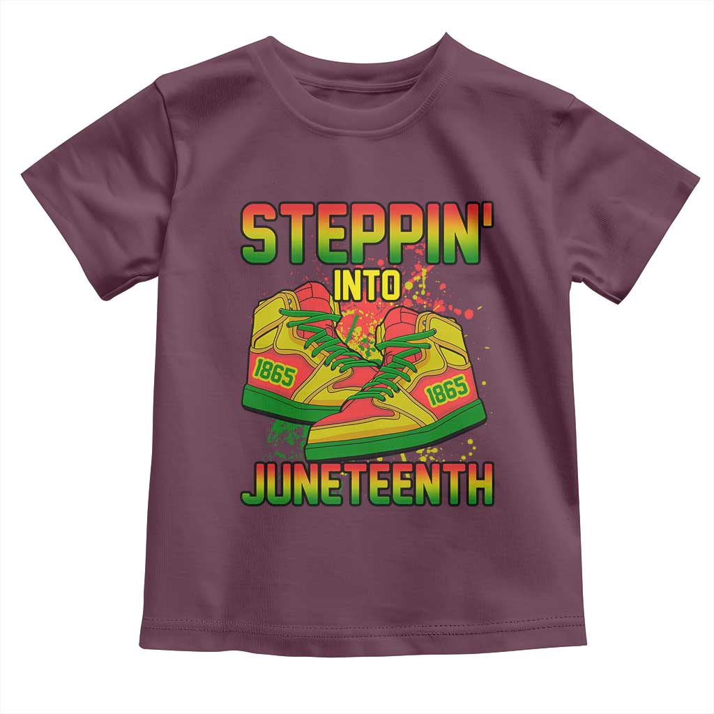 Steppin' Into Juneteenth 1865 Baby Shirt Freedom Day African American Pride