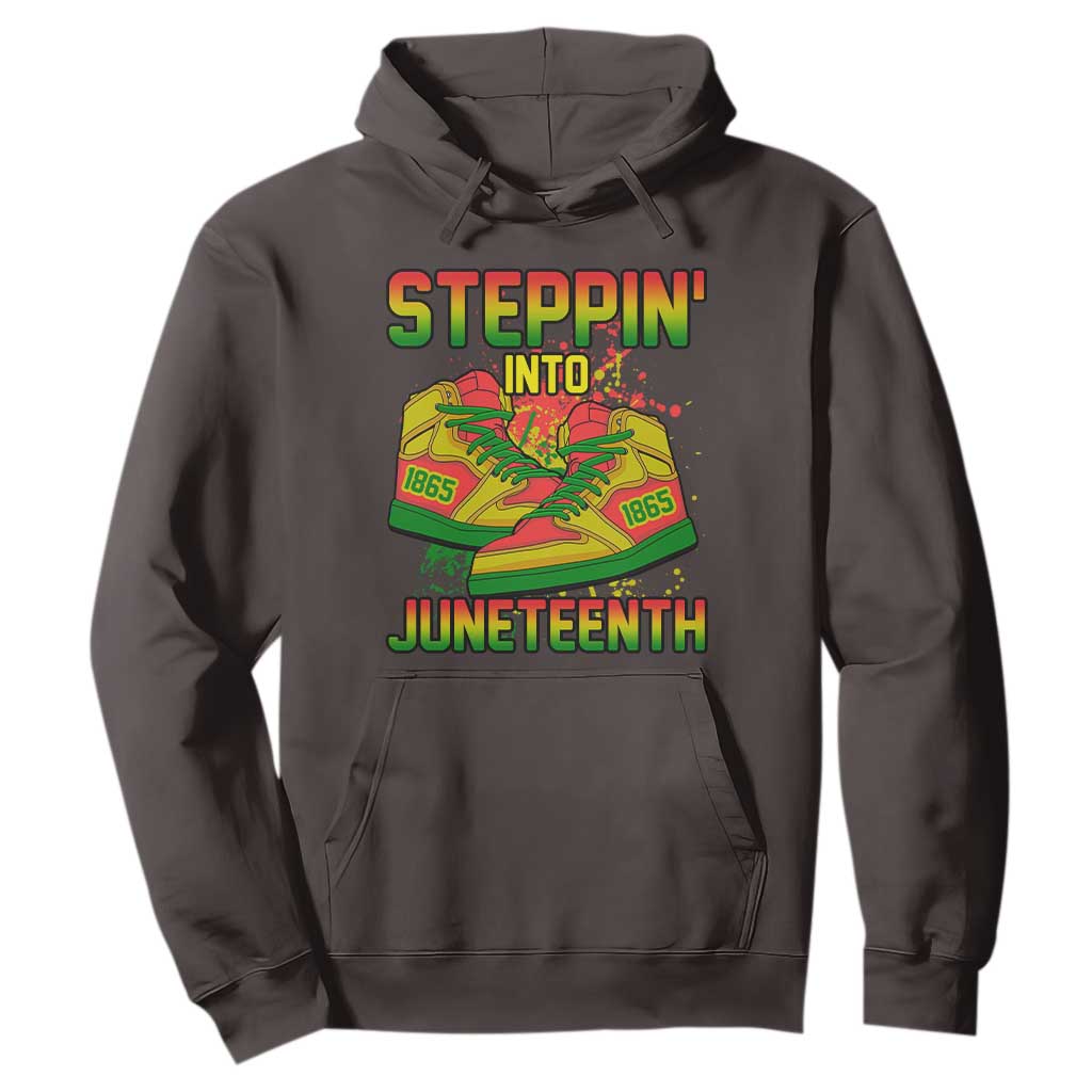 Steppin' Into Juneteenth 1865 Hoodie Freedom Day African American Pride