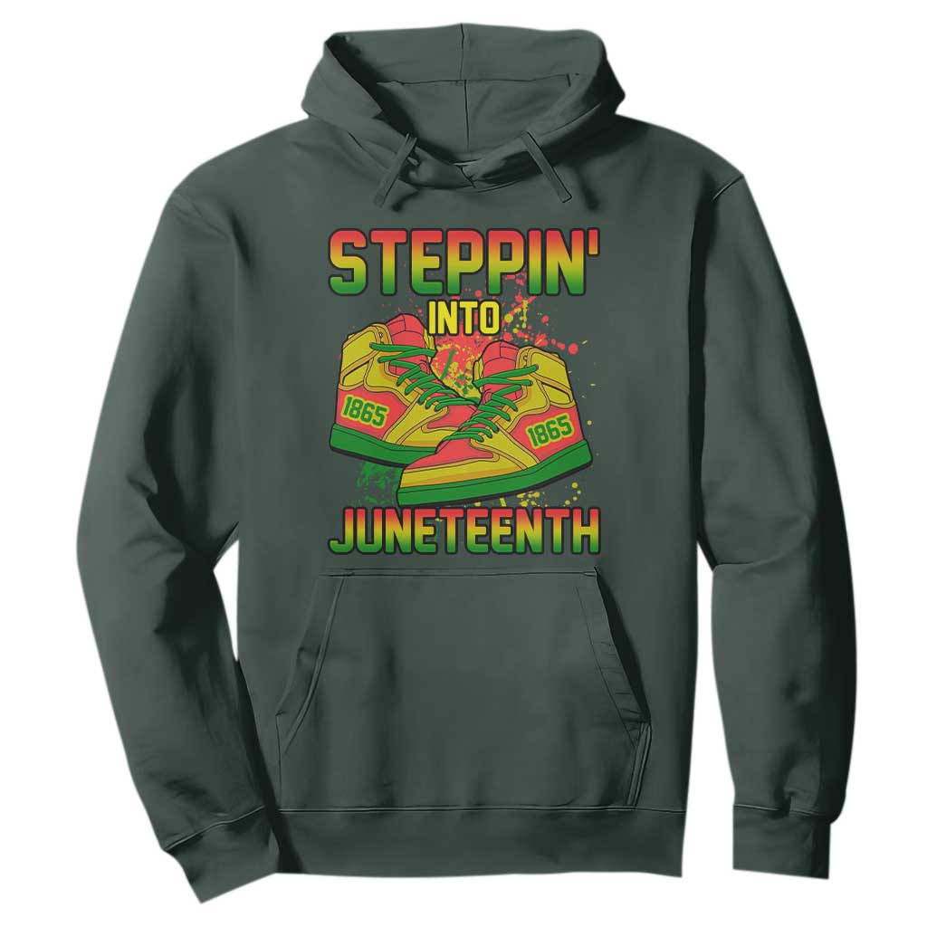 Steppin' Into Juneteenth 1865 Hoodie Freedom Day African American Pride