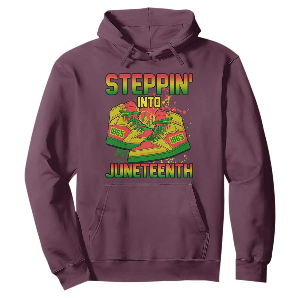 Steppin' Into Juneteenth 1865 Hoodie Freedom Day African American Pride
