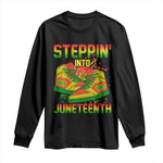 Steppin' Into Juneteenth 1865 Long Sleeve Shirt Freedom Day African American Pride