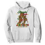 Stepping Into Juneteenth Hoodie Afro Diva High with African Pride - African Pride
