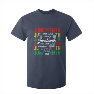 Juneteenth 1865 T Shirt For Kid Celebrate Black Freedom Breaking Every Chain - African Pride