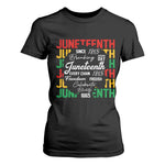 Juneteenth 1865 T Shirt For Women Celebrate Black Freedom Breaking Every Chain - African Pride