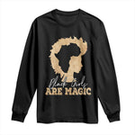 Black Girls Are Magic Long Sleeve Shirt Afro Melanin Pride