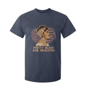 Afro Melanin Woman T Shirt For Kid Pretty Black And Educated African American Pride